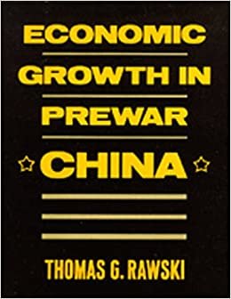 Economic Growth in Prewar China