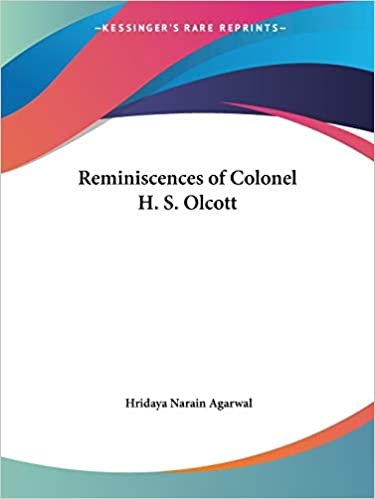indir Reminiscences of Colonel H. S. Olcott (1932)