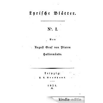 Lyrische Blätter - N1 (German Edition) [Kindle-editie]