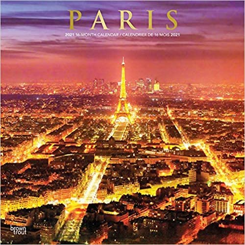 Paris 2021 - 16-Monatskalender: Original BrownTrout-Kalender [Mehrsprachig] [Kalender] (Wall-Kalender)
