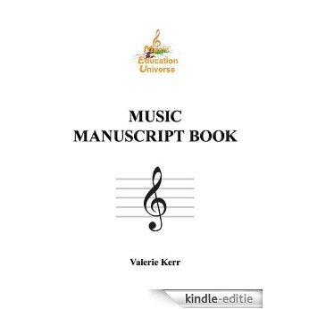 MUSIC MANUSCRIPT BOOK (English Edition) [Kindle-editie]
