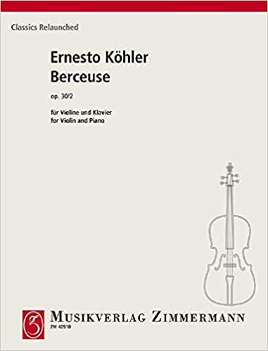 Berceuse: op. 30/2. Violine und Klavier. (Classics Relaunched)