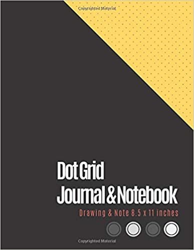 indir Dot Grid Journal 8.5 X 11: Dotted Graph Notebooks (Black Cover) - Dot Grid Paper Large (8.5 x 11 inches), A4 100 Pages - Bullet Dot Grid Journal ... - Engineer Drawing &amp; Sketching, Note Taking.
