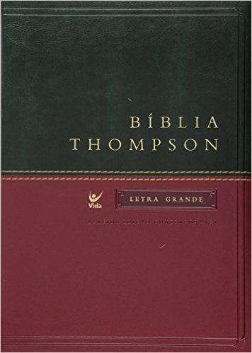 Bíblia Thompson Letra Grande. Capa Verde e Vinho