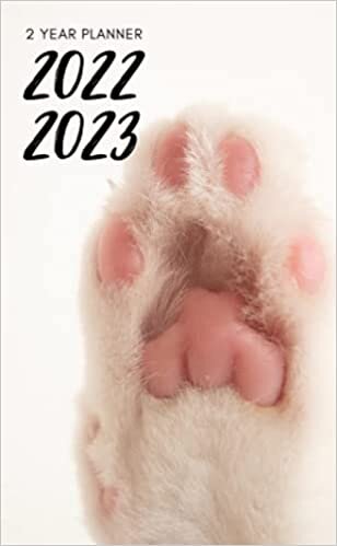 indir 2022 2023: Two Year Pocket Planner - Jan 22 - Dec 23 | 2 Years Monthly Mini Calendar - Yearly Overview Planner, Phone, Contact list, Password Log, and ... Teen &amp; Kids - Cute Baby Pink Kitten To
