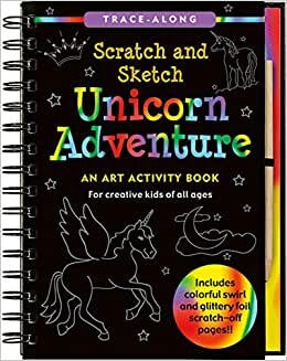 indir Scratch &amp; Sketch Unicorn Adventure: An Art Activity Book for Creative Kids of All Ages [With Pens/Pencils]