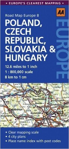 Road Map Poland, Czech Rep & Hungary