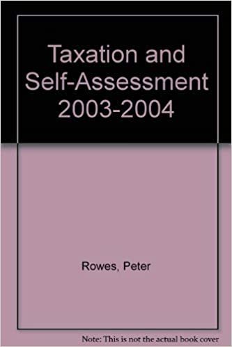 Taxation and Self-Assessment: Incorporating the Finance Act 2003: 1
