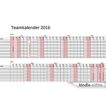 Teamkalender 2016 Professional: Simplifies collaboration (German Edition) [Kindle-editie]