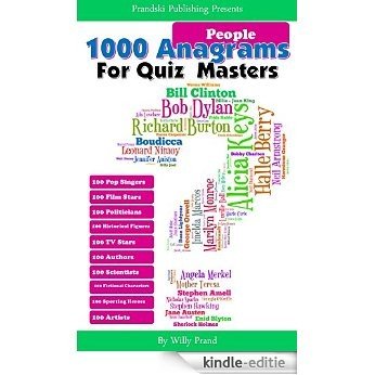 1000 People Anagrams For Quiz Masters (English Edition) [Kindle-editie]