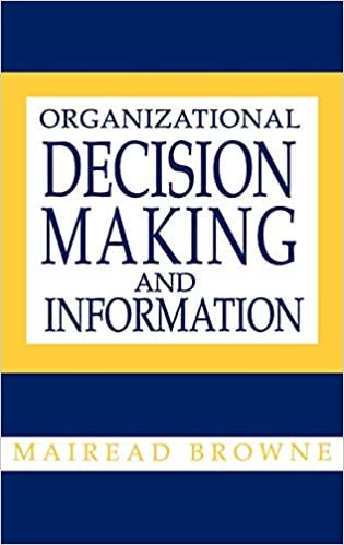 Organizational Decision Making and Information (Information Management Policies & Services)