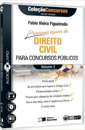 Principais Tópicos de Direito Civil Para Concursos Públicos - Volume 2. Coleção Concursos. Audiolivro