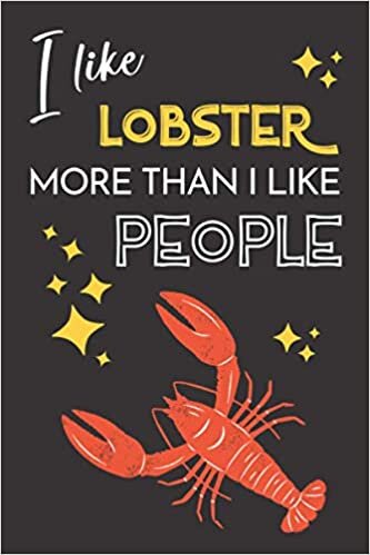 indir I Like Lobster More Than I Like People: Funny Lobster Notebook Blank Lined Journal Gift Idea For Lobster Lovers