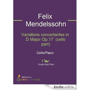 Variations concertantes in D Major Op.17  (cello part) - Cello [Kindle-editie]