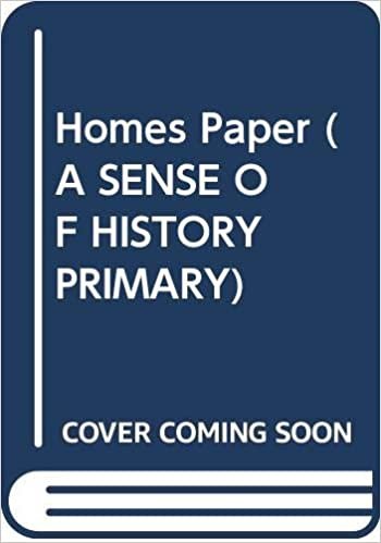 Homes Paper (A SENSE OF HISTORY PRIMARY)