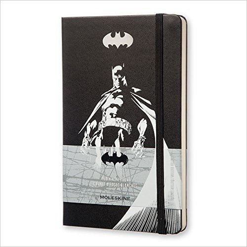 Moleskine Batman Limited Edition Notebook, Large, Plain, Black, Hard Cover (5 X 8.25)