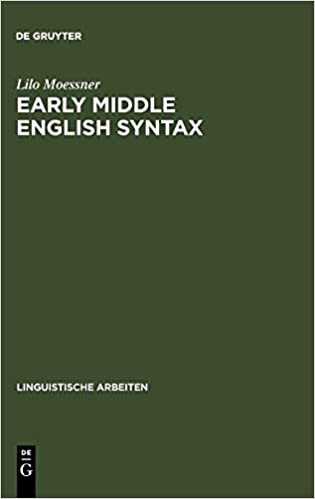 Early Middle English Syntax (Linguistische Arbeiten)