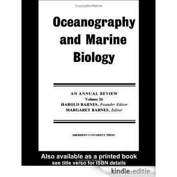 Oceanography and Marine Biology: An Annual Review, Volume 26: 026 (Oceanography and Marine Biology - An Annual Review) [Kindle-editie]
