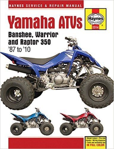 Yamaha Atvs Banshee, Warrior and Raptor 350 '87 to '10