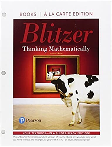 indir Thinking Mathematically, Books a la Carte Edition
