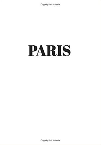 Paris: Hardcover White Decorative Book for Decorating Shelves, Coffee Tables, Home Decor, Stylish World Fashion Cities Design