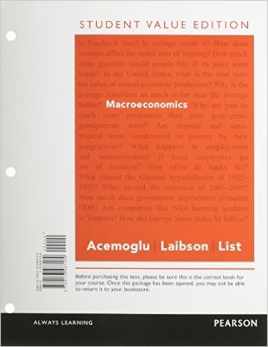 Macroeconomics, Student Value Edition Plus New Myeconlab with Pearson Etext -- Access Card Package