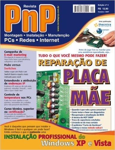 PnP Digital nº 4 - Reparação de placa-mãe, instalação profissional do Windows, controle de temperatura dos PCs, atribuição de endereços IP, e-mail marketing