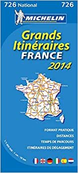 indir Michelin Frankreich Fernrouten 2014: Straßenkarte 1:1.000.000 (MICHELIN Nationalkarten, Band 726)