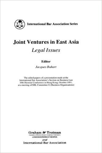 Joint Ventures in East Asia