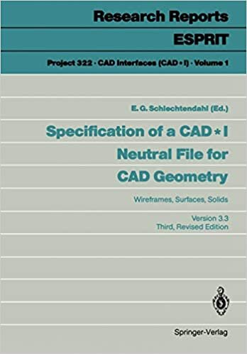indir Specification of a CAD * I Neutral File for CAD Geometry: Wireframes, Surfaces, Solids Version 3.3 (Research Reports Esprit (1), Band 1)