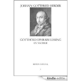 Gotthold Ephraim Lessing Ein Nachruf (German Edition) [Kindle-editie]