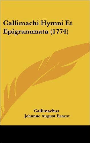 Callimachi Hymni Et Epigrammata (1774) baixar