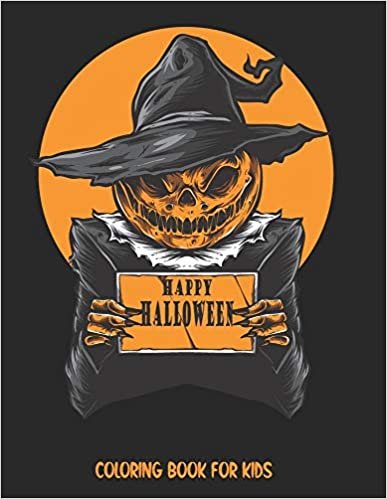 indir Happy Halloween Coloring book for Kids: Spooky Scary Halloween Theme with Wolf Pirates, Pumpkin, Owl and many more.