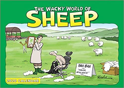Wacky World of Sheep A4 Calendar 2020
