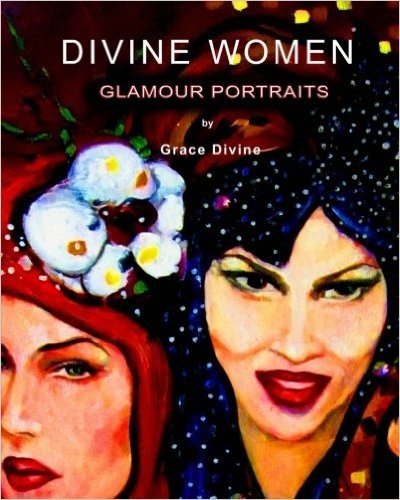 Divine Women Glamour Portraits: The Multiverse Art Movement: Contemporary Surrealist Assemblage Art Encrusted with Semi-Precious Stones, Acrylic Gems,