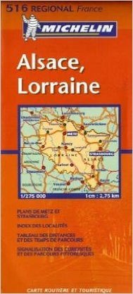 Michelin France, Alsace and Lorraine Map No. 515 baixar
