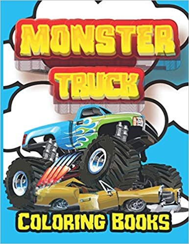 indir Monster Truck Coloring Book: Big Monster Truck Coloring Books For Boys And Girls