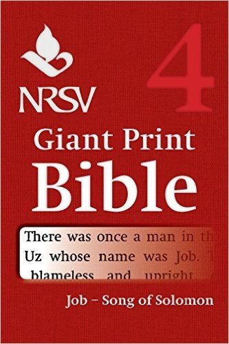 NRSV Giant Print Bible: Volume 4, Job Song of Songs