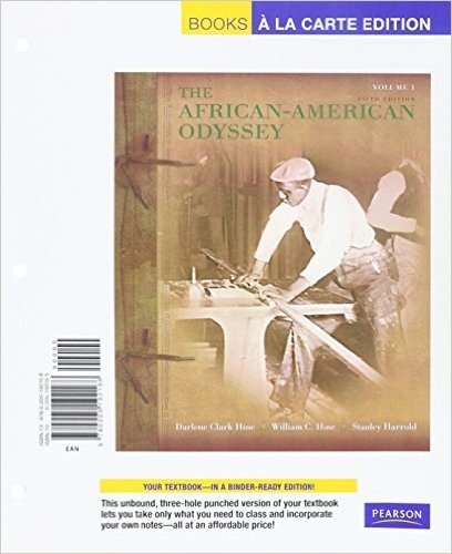 African-American Odyssey, The, Volume 1, Books a la Carte Edition