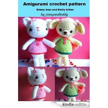 amigurumi  crochet pattern Emma and Emily cat (English Edition) [Kindle-editie]