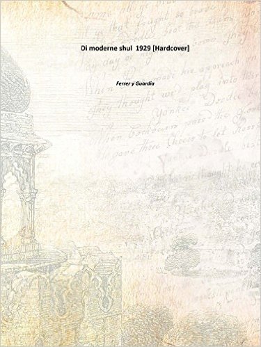 Di moderne shul 1929 [Hardcover] scaricare