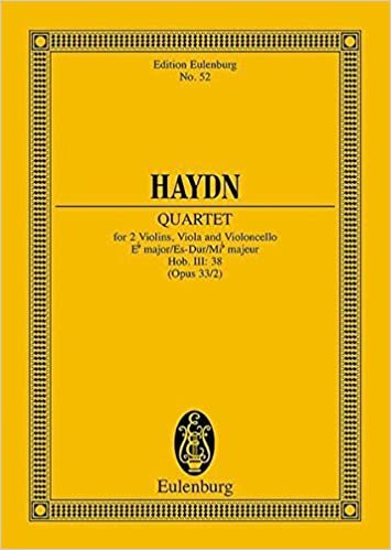 String Quartet Op. 33/2 in Eb Major. Miniature Score