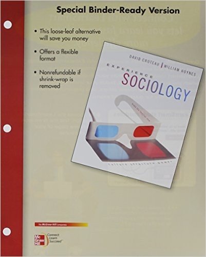 Looseleaf Experience Sociology with Connect Plus