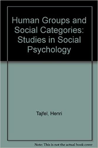 Human Groups and Social Categories: Studies in Social Psychology