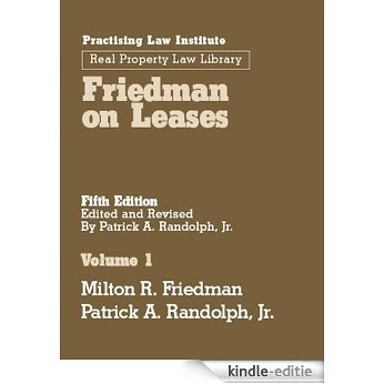 Friedman on Leases (November 2015 Edition): 3 [Kindle-editie]