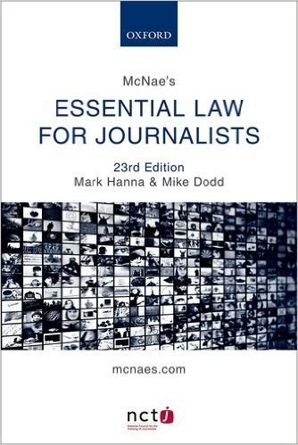 McNae's Essential Law for Journalists, 23rd Ed.
