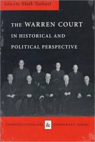 indir The Warren Court in Historical and Political Perspective (Constitutionalism and Democracy)