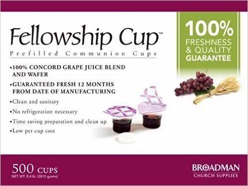 Fellowship Cup Communion Wafer & Juice 500pk