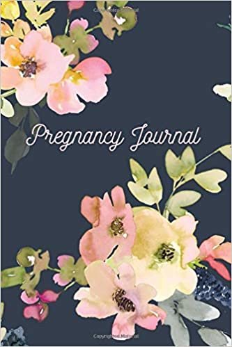 Pregnancy Journal: Watercolor Flowers Memory Book. Notebook Diary For Moms-To-Be (6x9, 110 Lined Pages)