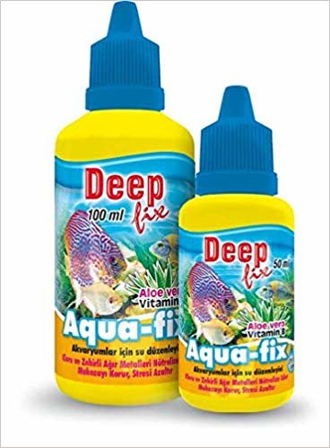 indir *Deep Fix Aquafix Akvaryumlar İçin Su Düzenleyici Solüsyon 100 ml